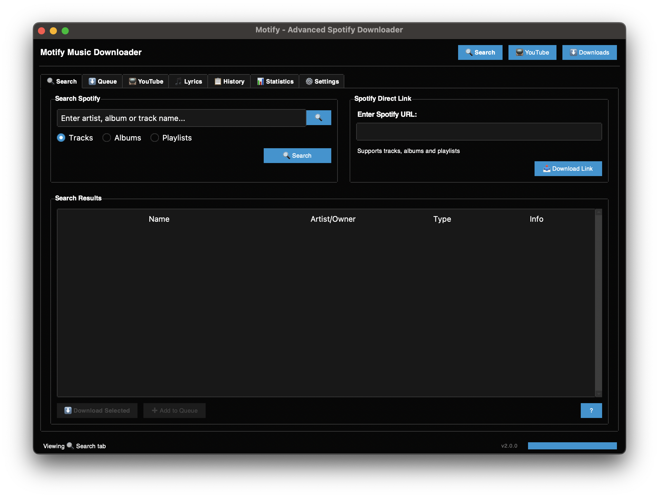 Main Interface